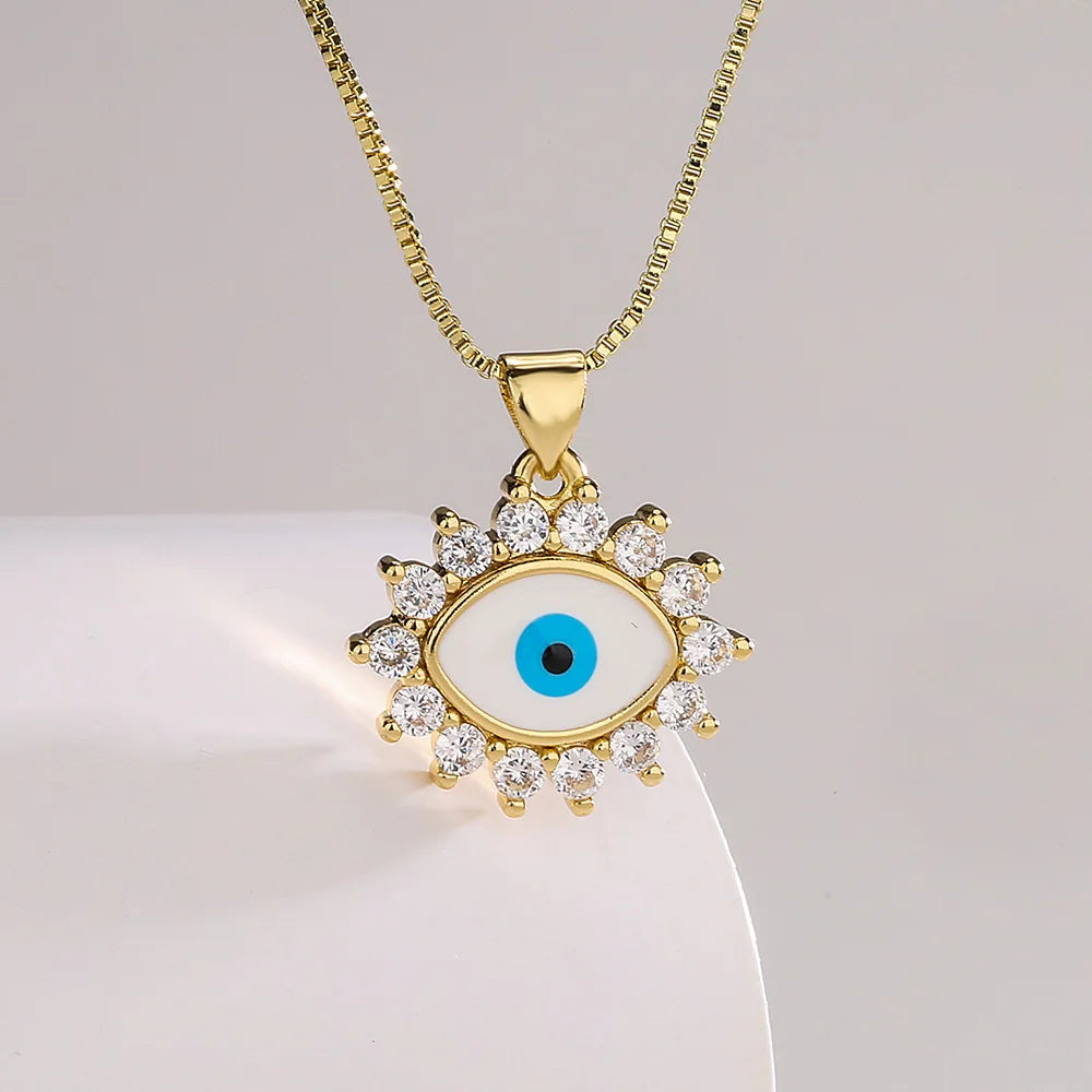 Light Luxury Devil's Eye Women Necklaces,