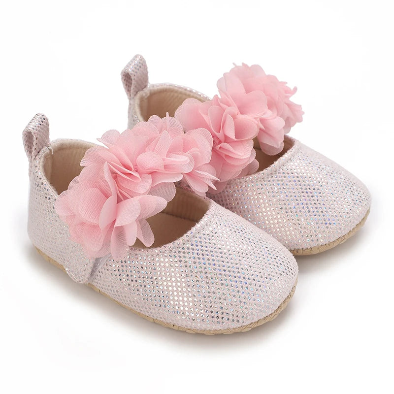 Baby Shoes (0–18M) – Plush Soft Bow Casual Sneakers