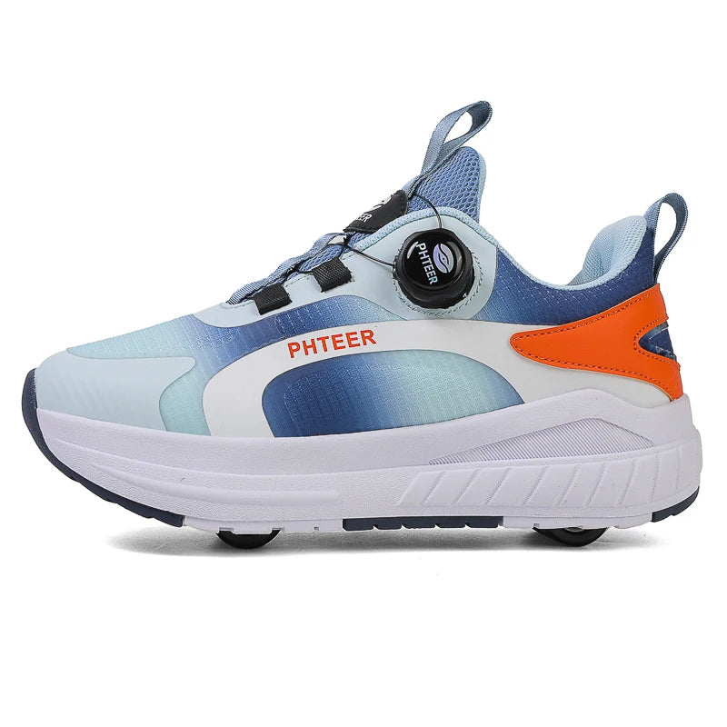 Kids Two-Wheel Roller Skates – Detachable Walking Shoes