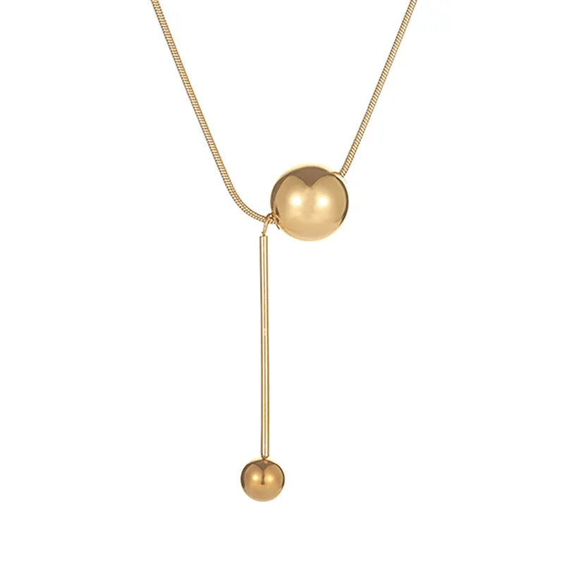 Classic Design Double Golden Round Bead