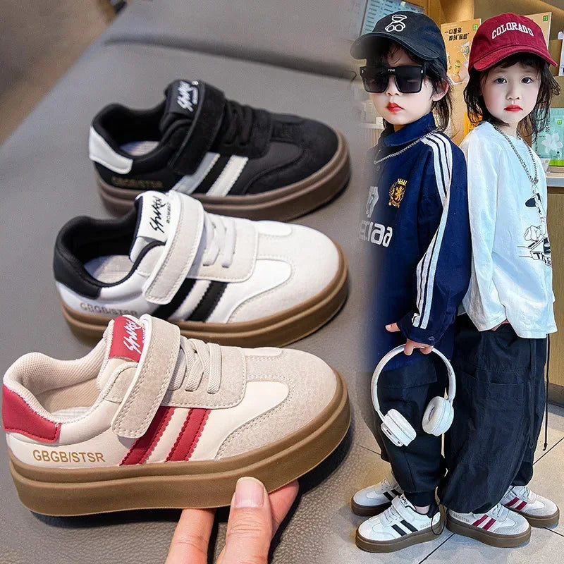 Kids Casual Sneakers – Breathable Anti-Skid Slip-On Shoes