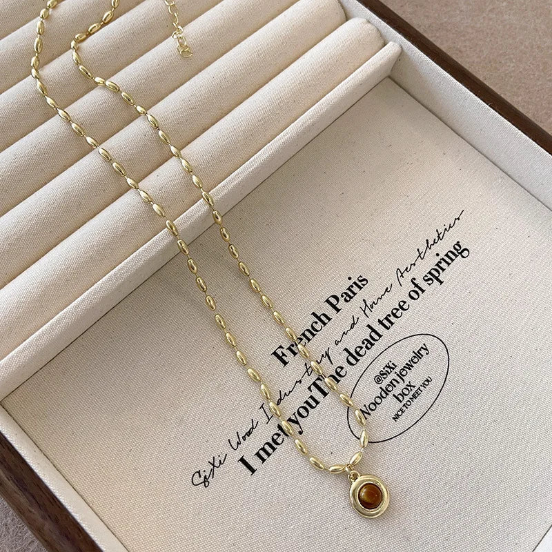 Light Luxury Oval Tiger S Eye