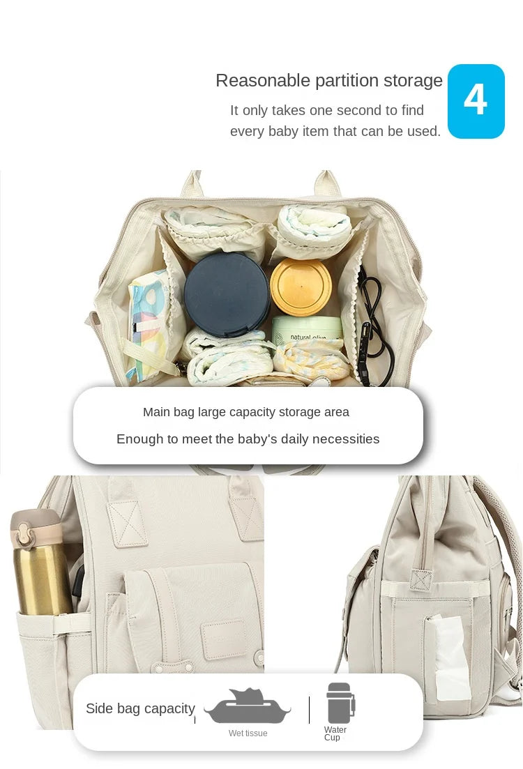 Waterproof Baby Diaper Backpack – Travel & Mommy Bag