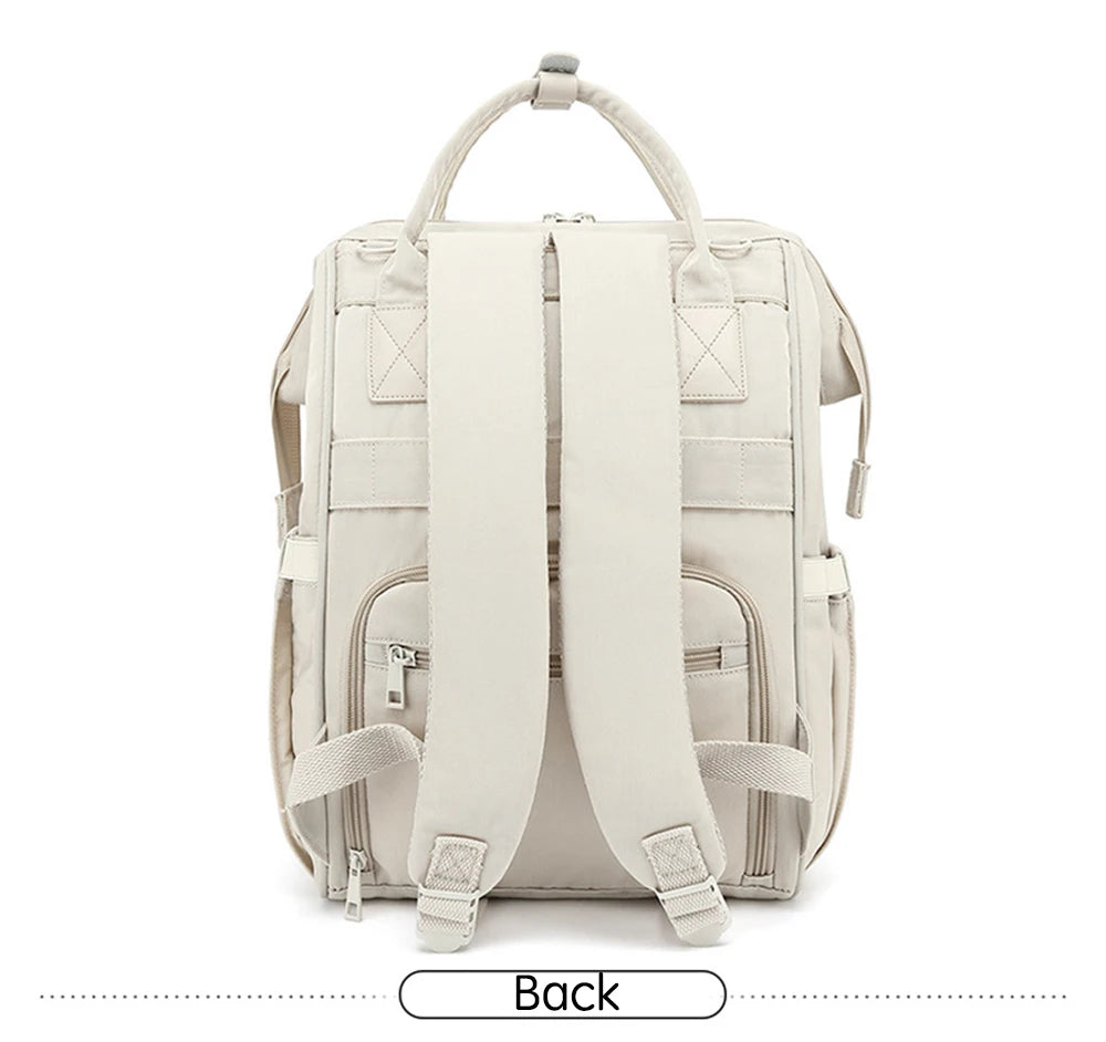 Maternity Diaper Backpack for Travel – Waterproof with Stroller Hooks