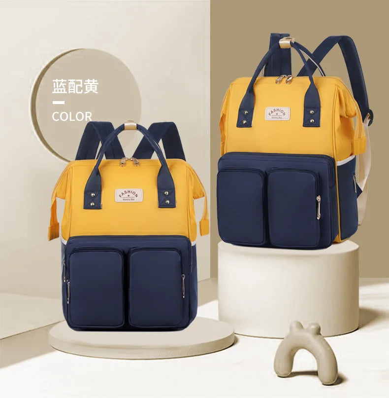 Nappy Backpack Bag – Large Capacity Waterproof Diaper Bag for Baby Care & Travel