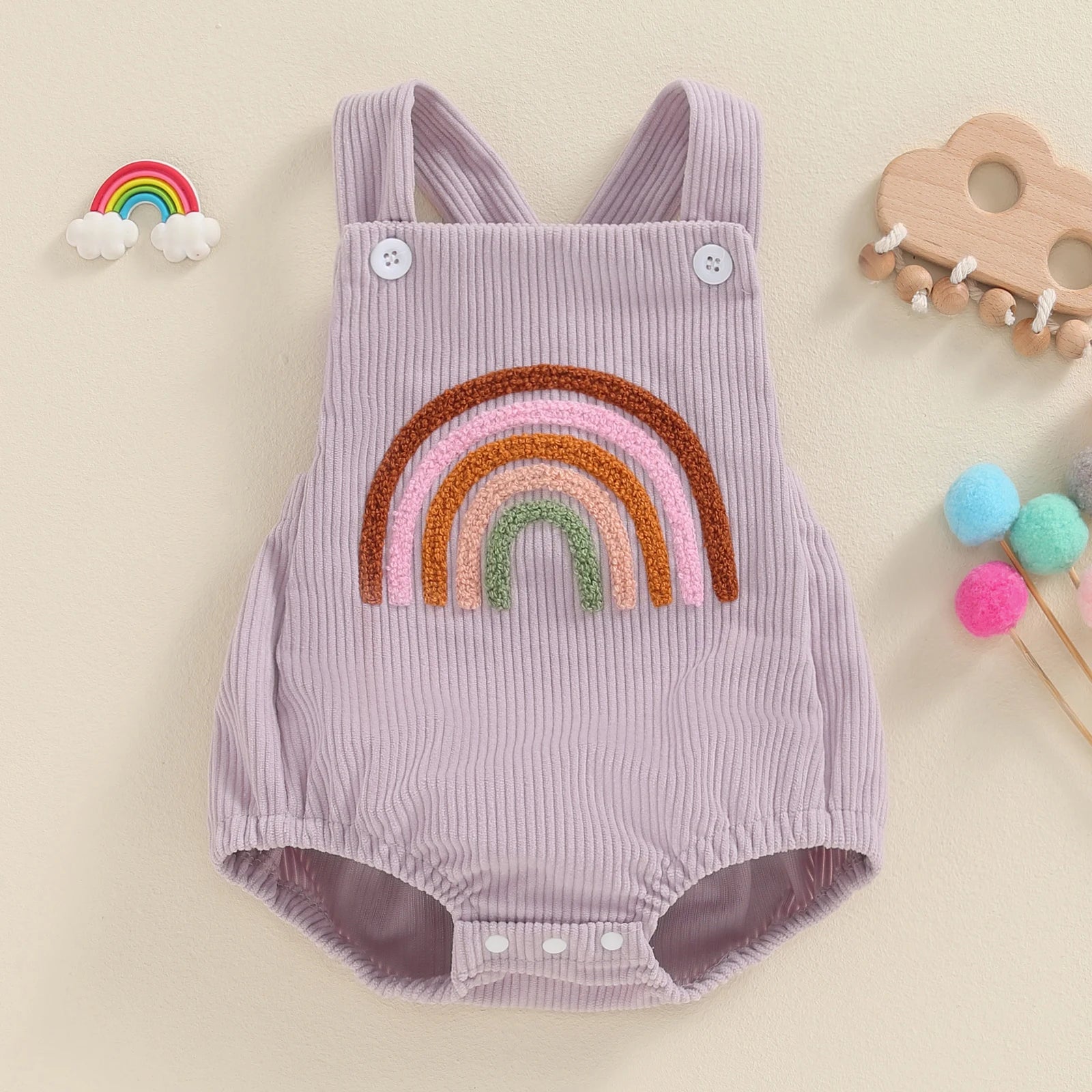 0–18M Baby Girl Summer Jumpsuit, Cute Embroidered Romper