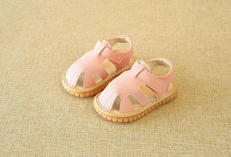 Baby First-Step Sandals – Non-Slip Rubber Sole Summer Shoes