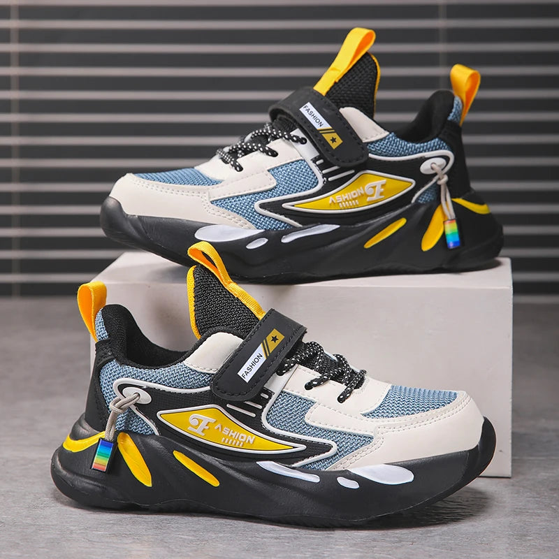 Kids Mesh Sneakers – Breathable Non-Slip Running & Casual Shoes
