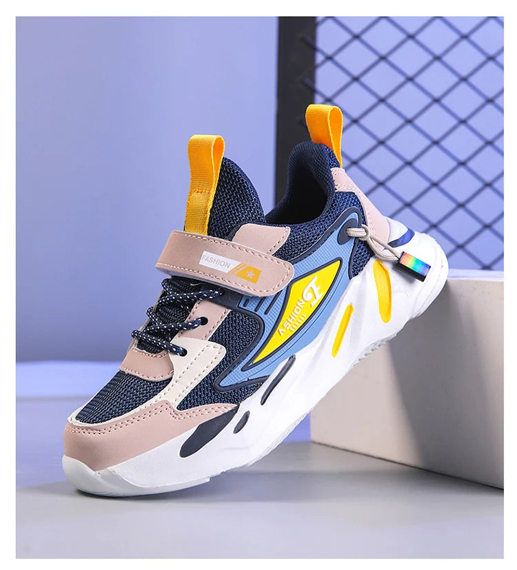 Kids Mesh Sneakers – Breathable Non-Slip Running & Casual Shoes