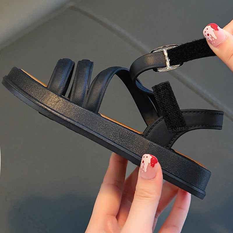Girls’ Summer Sandals – Flat, Non-Slip Beach Shoes