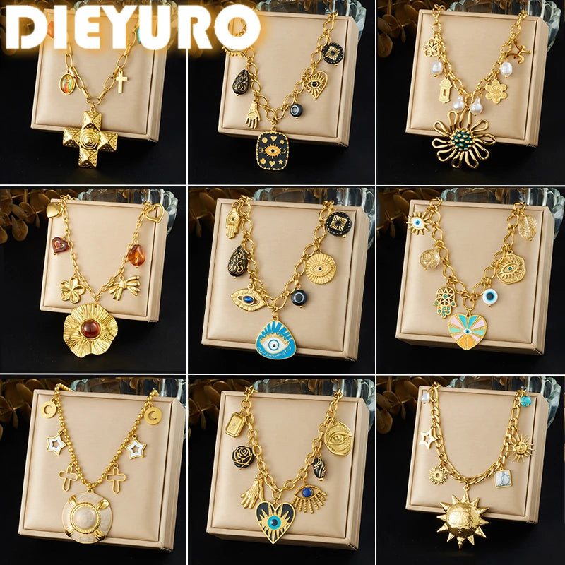 DIEYURO 316L Stainless Steel Colored Enamel