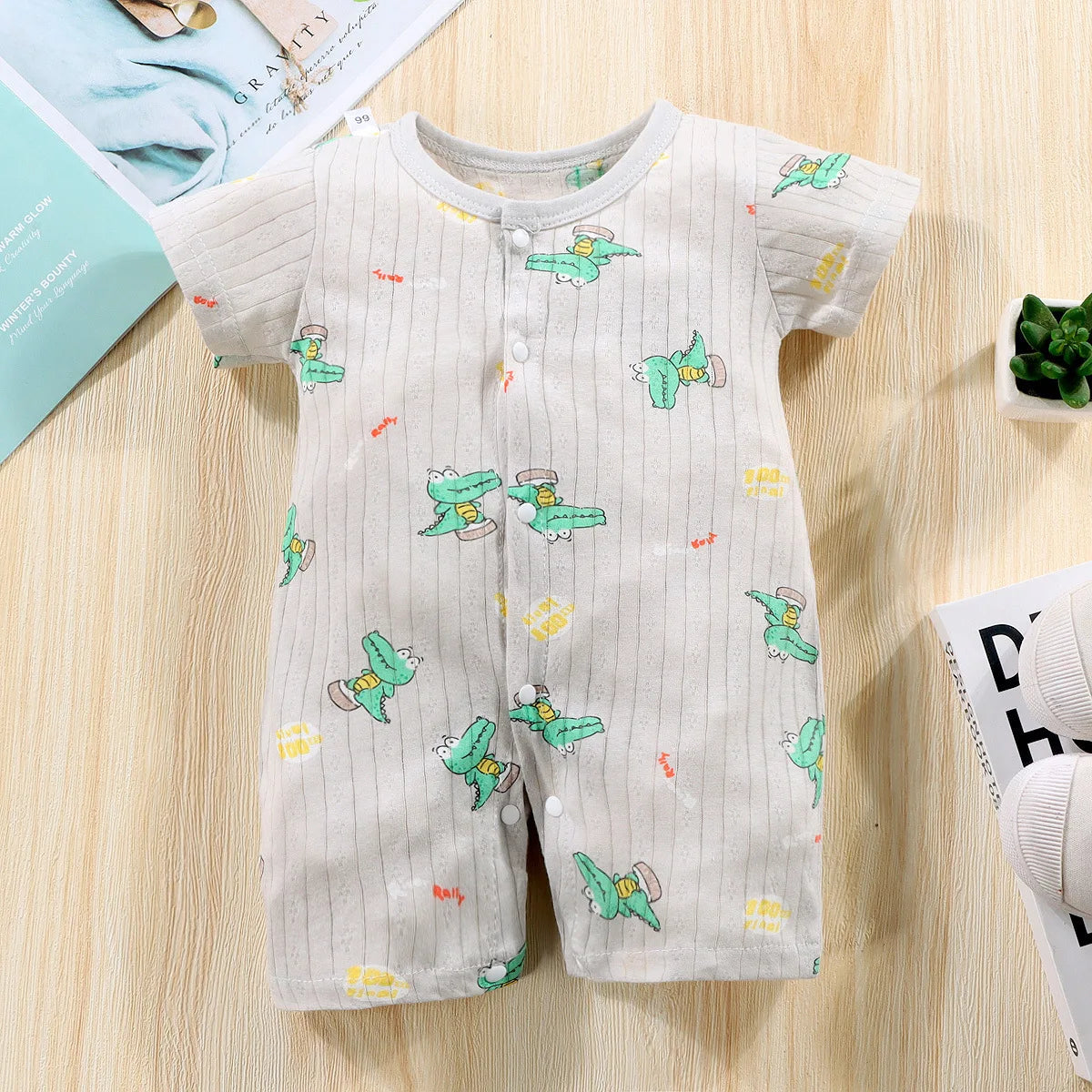 Short-Sleeved Thin Harness Infant Clothes