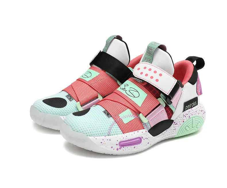 Kids Basketball Sneakers – Lightweight Non-Slip Sport Shoes