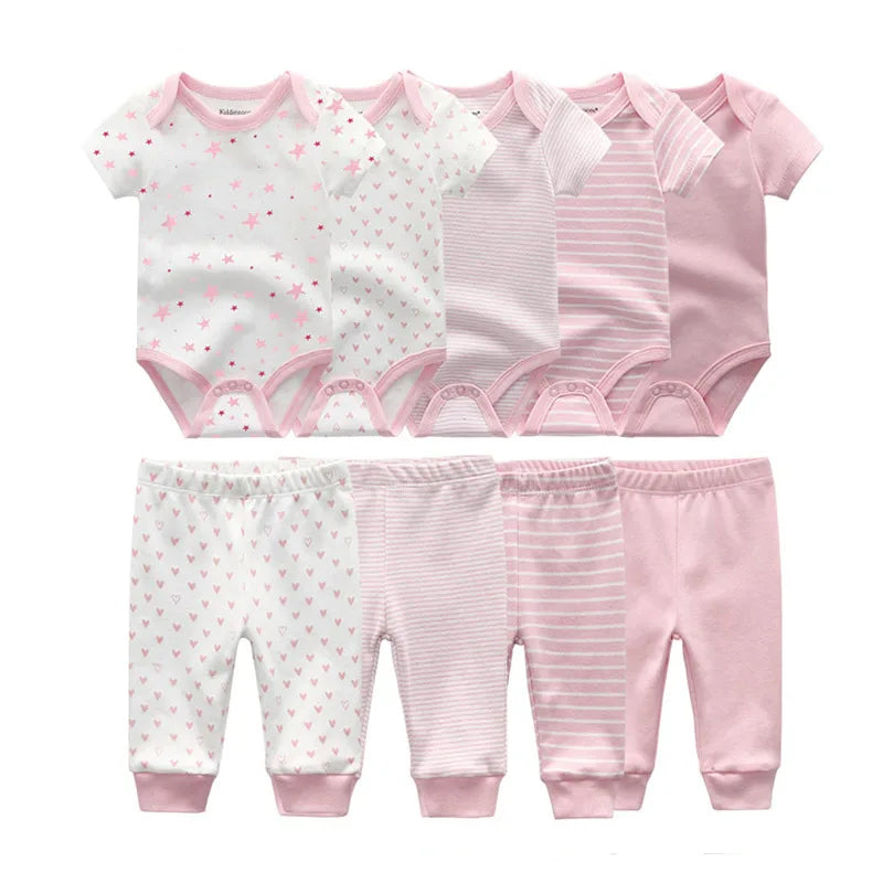 9 Pcs Unisex Newborn Clothing Sets