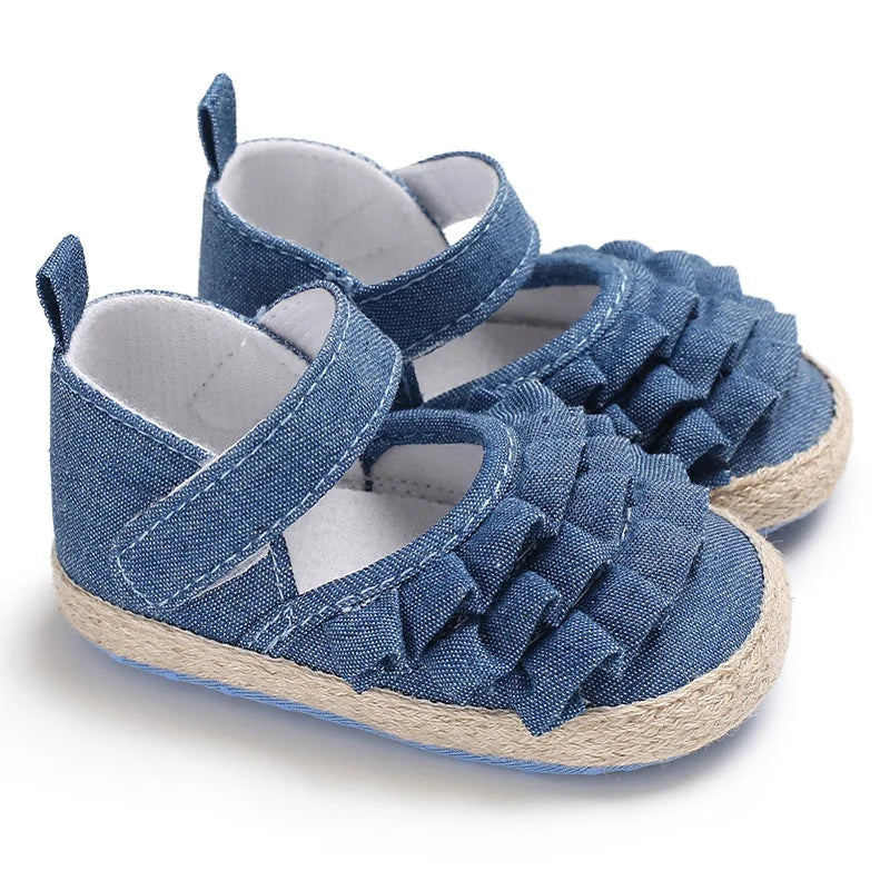 Spring and Autumn 0-18M Baby Girl Princess Flat Shoes