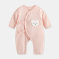 Baby Bear Cotton Romper – Long Sleeve (0–12M)