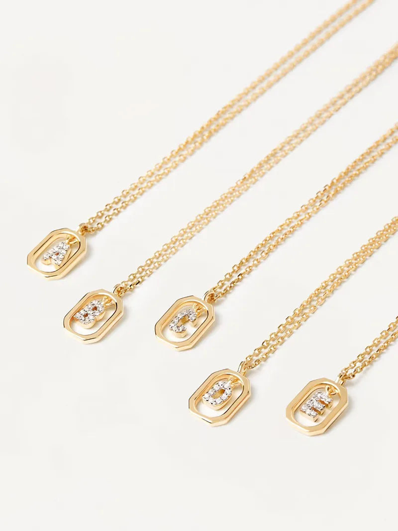 New 925 Sterling Silver Letter Necklace