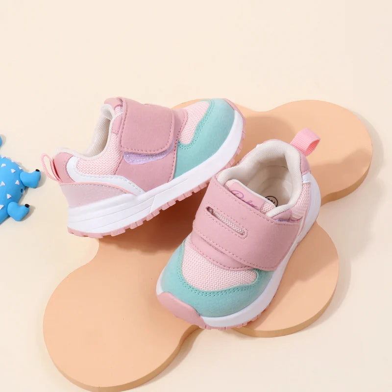 Kids  Prewalker Sneakers – Rubber Sole Anti-Slip Casual Shoes