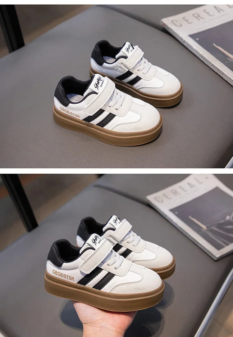 Kids Casual Sneakers – Breathable Anti-Skid Slip-On Shoes
