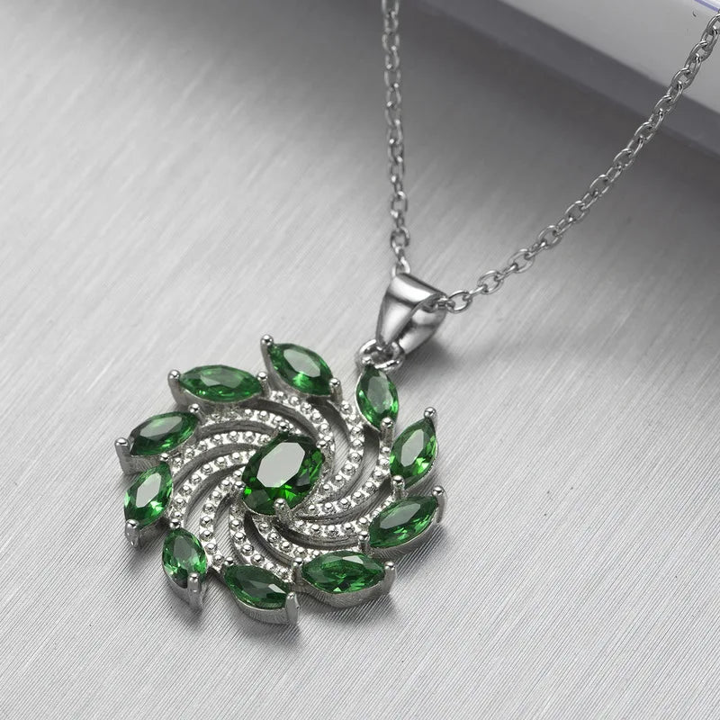 Jellystory 925 Sterling Silver Emerald