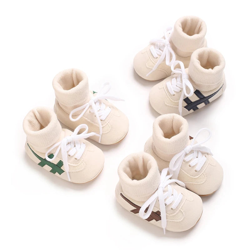 Baby Soft Cotton Shoes – Warm Ankle Sneakers for Toddlers & Newborns