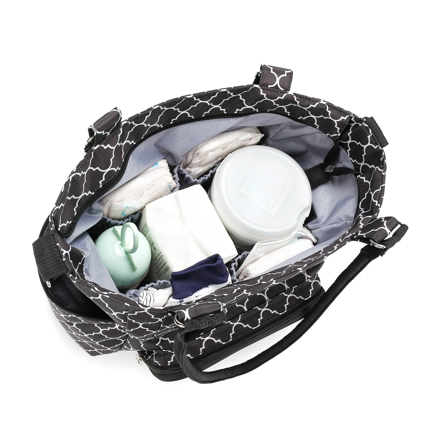 7pcs Nappy Changing Bag Set – Multifunctional Tote, Shoulder & Travel Diaper Bag