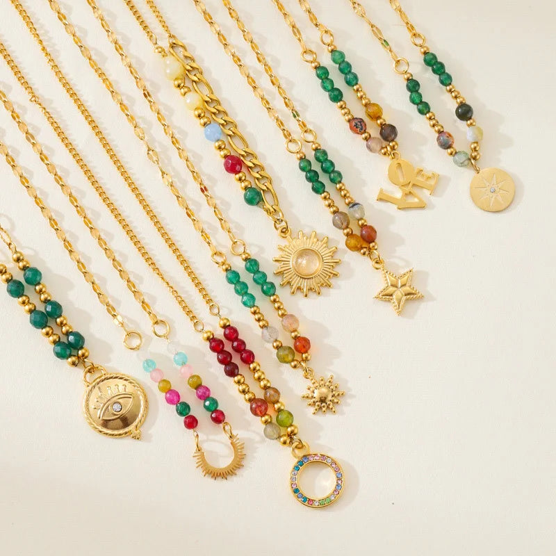 New Trend Natural Stone Necklace