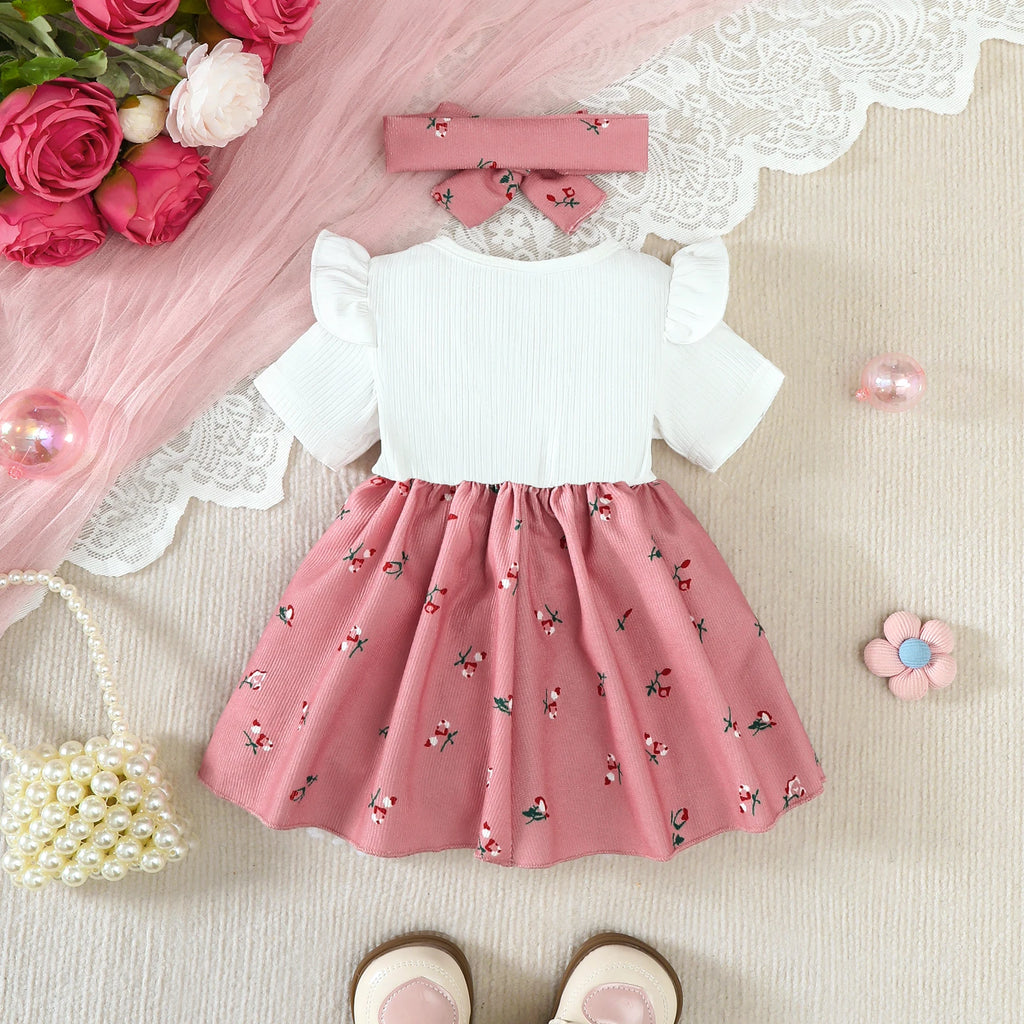 2Pcs/Set Baby girl Dress for 0-24 Months