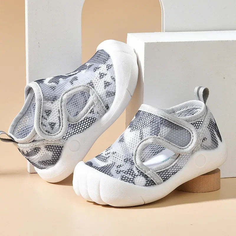 Kids Summer Air Mesh Sandals (1–4T) – Lightweight Non-Slip First Walkers