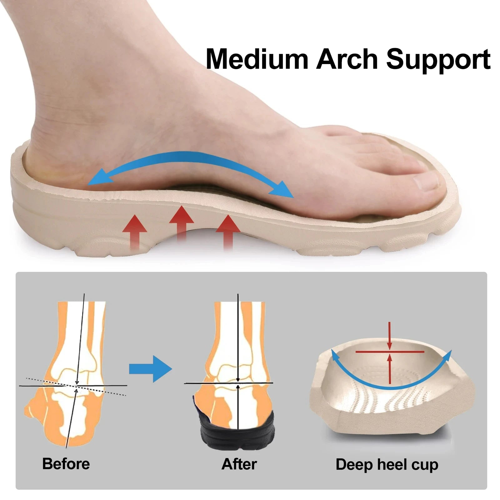 Crestar Women’s Clogs – Breathable Non-Slip Garden & Beach Sandals