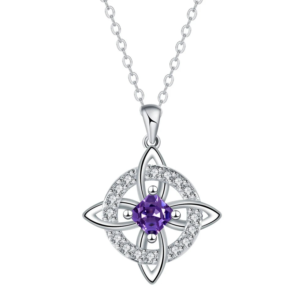 Dainty 5A Birthstone Pendant Necklace