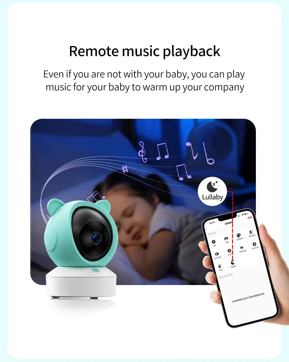 Tuya Baby Camera – 5" HD, Mobile App Control