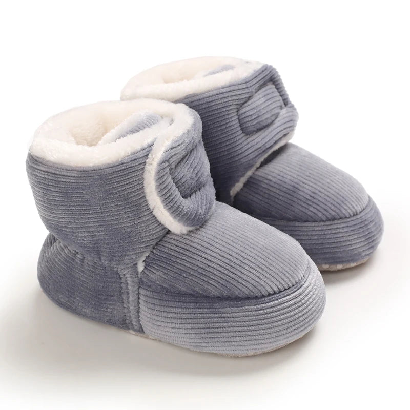 Winter 0-1 Year Old Baby Boots Warm and Cute Soft Soled Shoes