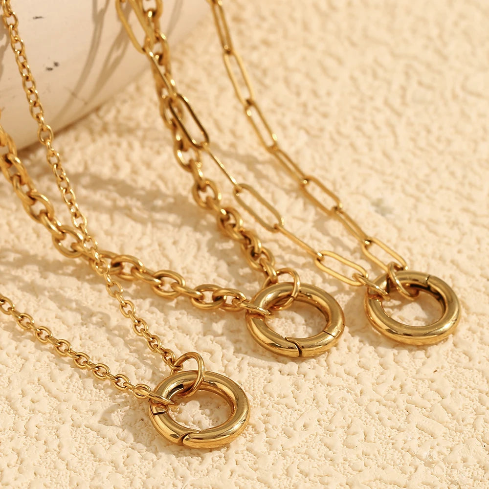 Stainless Steel O Chain Necklace