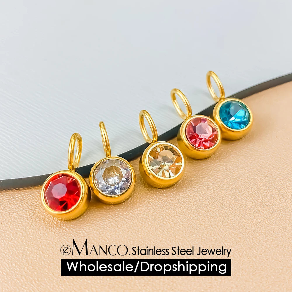 Emanco Birthstone Pendant 12 Color Month