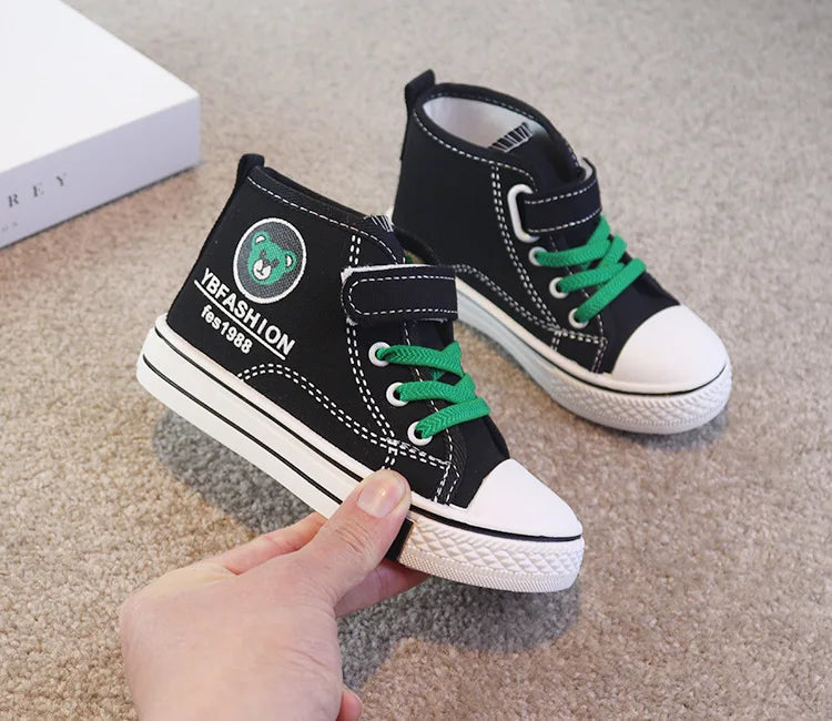Kids’ Canvas Sneakers – Soft, Non-Slip, Breathable Shoes