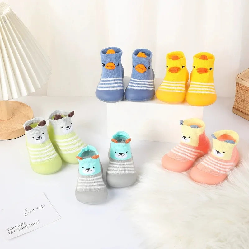 0-3Y Baby Walkers Soft Sole Socks Shoes