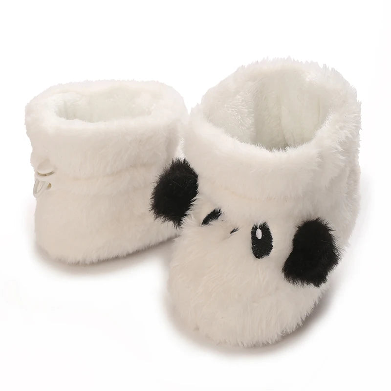 Baby Winter Cotton Shoes (0–1Y) – Thick Warm Teddy Bear Walking Shoes