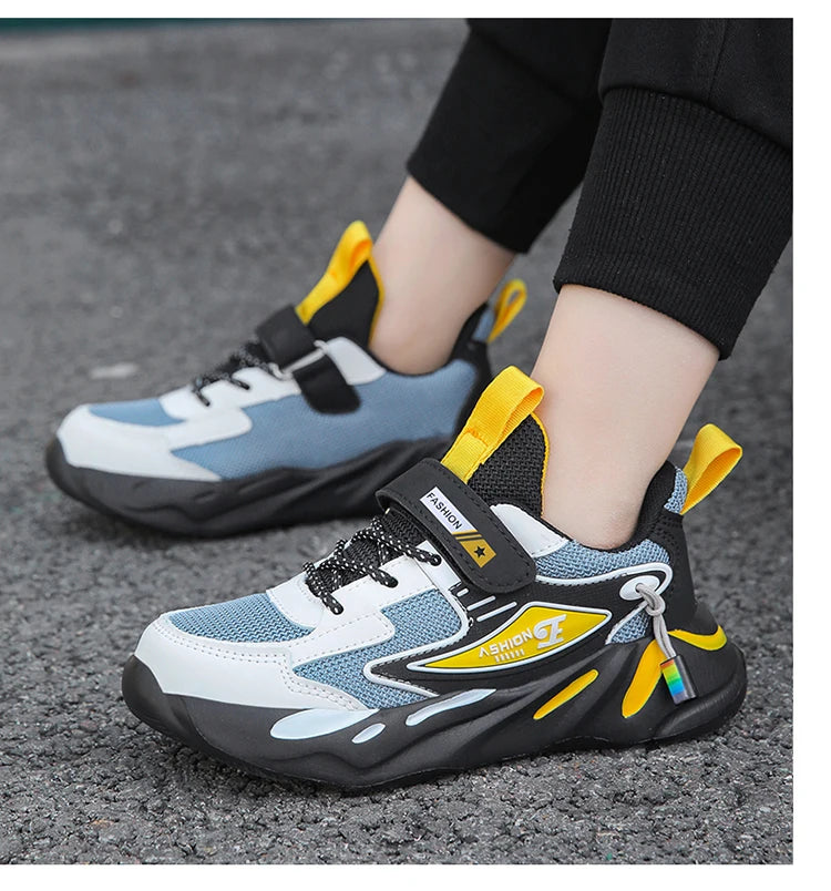 Kids Mesh Sneakers – Breathable Non-Slip Running & Casual Shoes