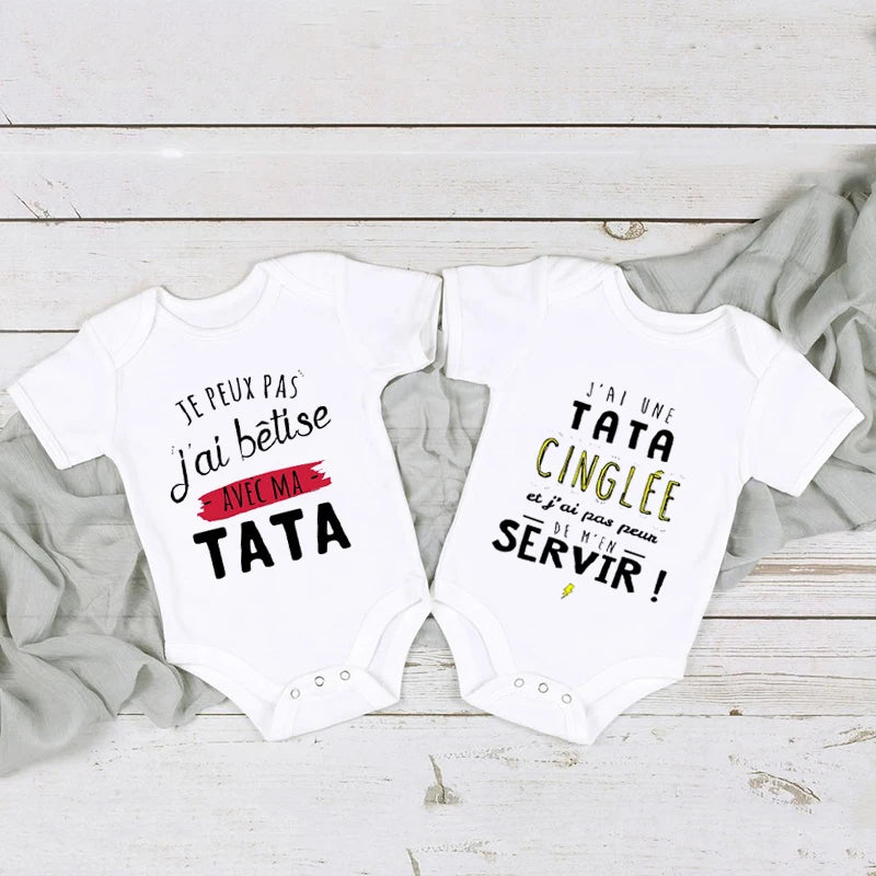 Newborn Baby Bodysuits Funny Cute Toddler Infant Jumpsuits Rompers Outfits