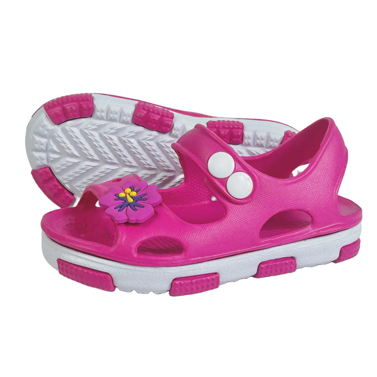 Solid Bow Children's Summer Shoes