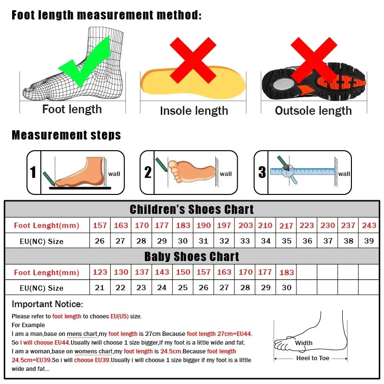 Kids Mesh Sport Sandals – Lightweight Closed-Toe Casual Shoes (23-36)