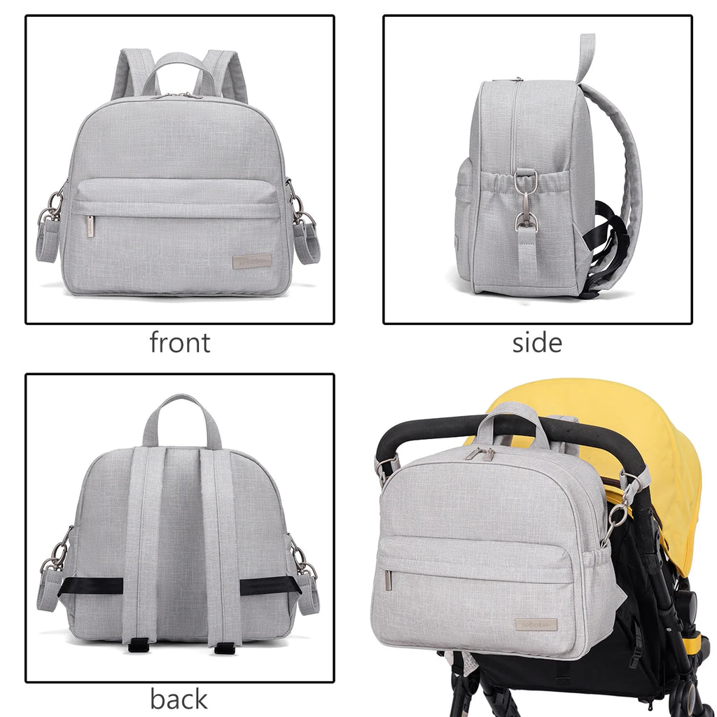 Soboba Stylish Waterproof Diaper Bag – Large Capacity Multi-Functional Backpack with 2 Straps