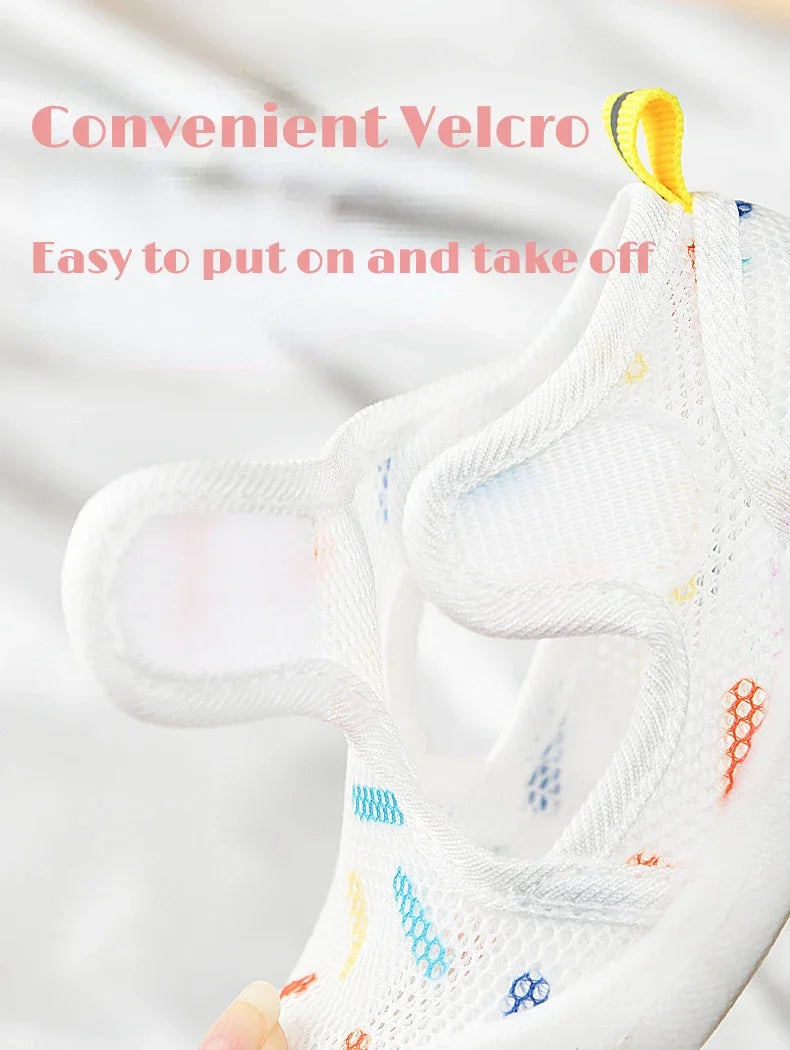 Kids Summer Air Mesh Sandals (1–4T) – Lightweight Non-Slip First Walkers