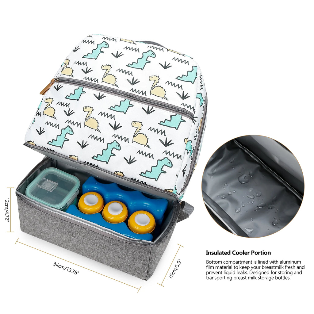 Medium Size Breast Pump Bag – Double Layer Cooler Bag for Outdoor & Working Moms
