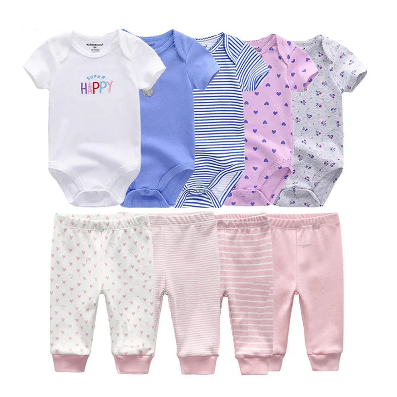9 Pcs Unisex Newborn Clothing Sets