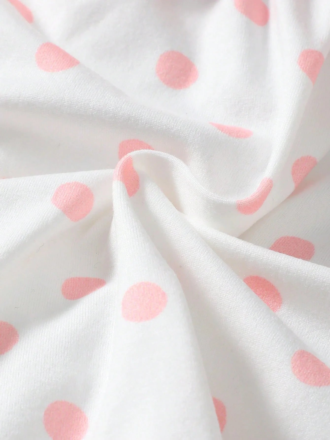 Baby Girl Ruffle Hem Jacket & Polka Dot Print Bow Front Dress