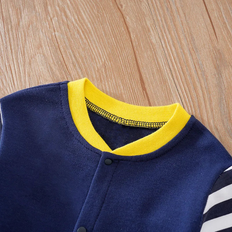 Baby Cotton Bodysuit, Cartoon Giraffe Long Sleeve