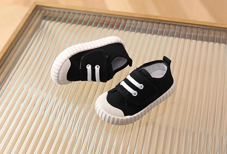 Kids Canvas Sneakers – Soft Breathable Candy-Colored Shoes