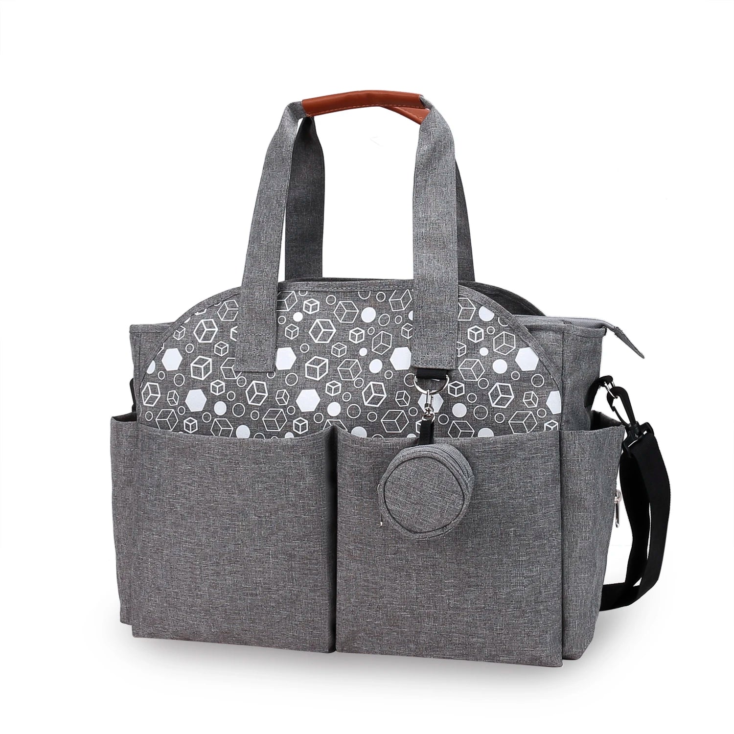 Diaper Bag Tote – Waterproof, Portable Baby Changing Bag with Shoulder Strap for Moms